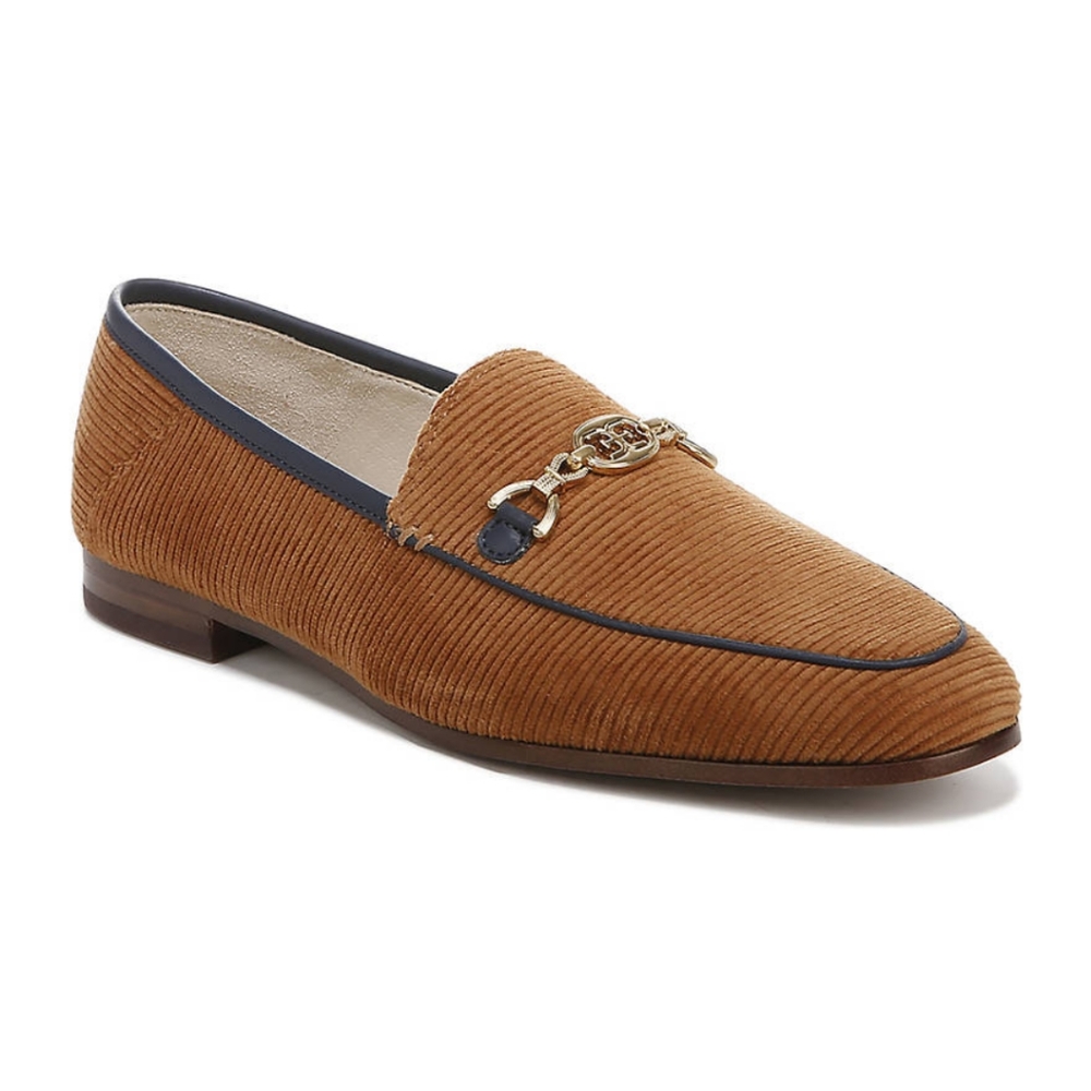 Sam Edelman Loraine Prima Slip On Loafer. Gold Bit Hardware. Size 8.